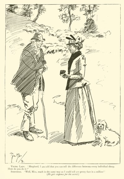 Cartum de Phil May, dos anos 1890 (litho) de Phil May
