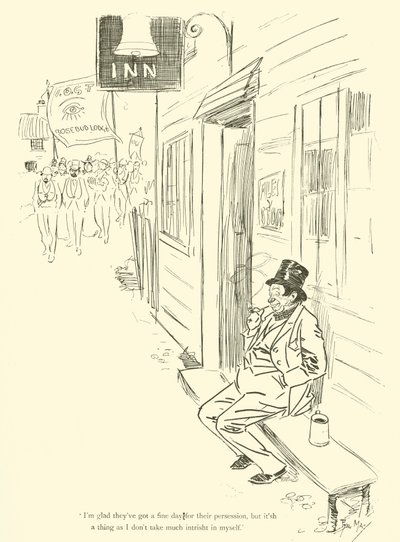 Cartum de Phil May, dos anos 1890 (litho) de Phil May