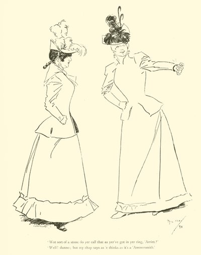 Cartum de Phil May, dos anos 1890 (litho) de Phil May