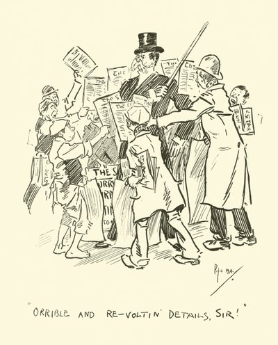 Ilustração para Phil Mays Gutter-Snipes de Phil May