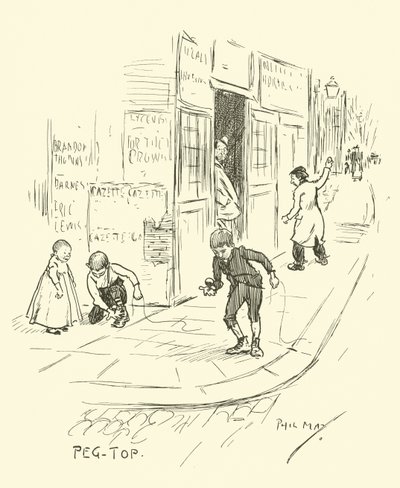 Ilustração para Phil Mays Gutter-Snipes de Phil May