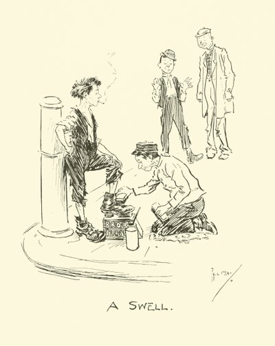 Ilustração para Phil Mays Gutter-Snipes de Phil May
