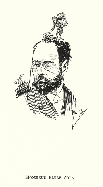Monsieur Emile Zola (litho) de Phil May