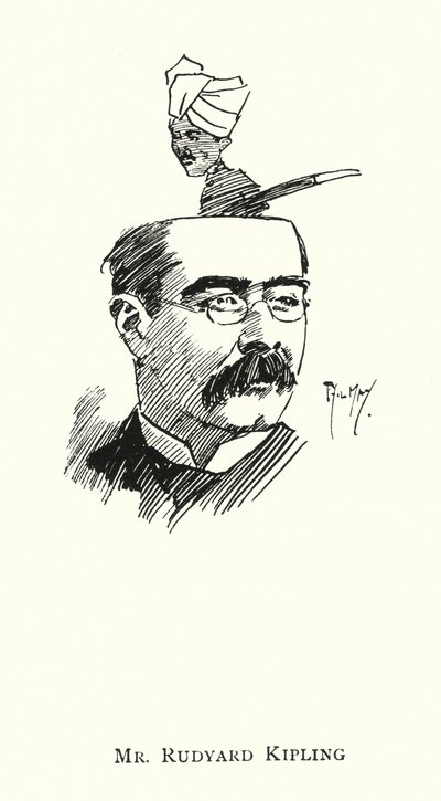Sr. Rudyard Kipling (litho) de Phil May