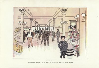 Caminhos ocidentais, em um hotel da Quinta Avenida, Nova York de Phil May