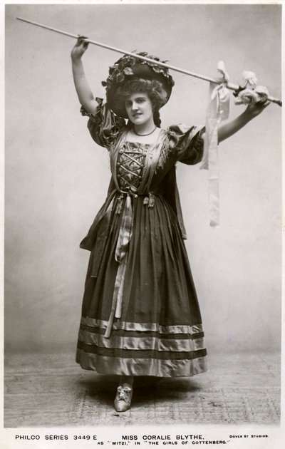 Coralie Blythe como Mitzi, c1908. de Philco Publishing Company