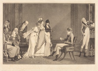 A laranja, ou o moderno Julgamento de Páris de Philibert-Louis Debucourt