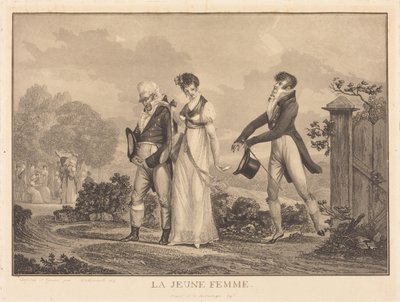 A jovem mulher de Philibert-Louis Debucourt