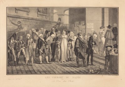 As corridas da manhã, ou a porta de um rico de Philibert-Louis Debucourt