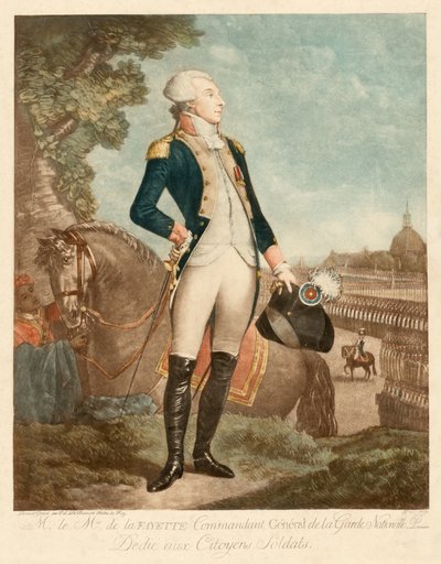 Marquês de Lafayette de Philibert-Louis Debucourt