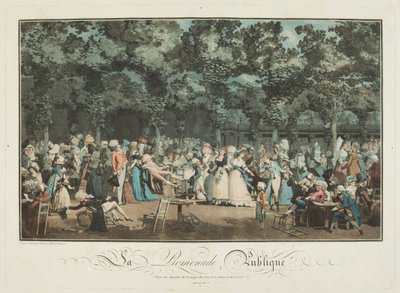 The Public Promenade de Philibert Louis Debucourt