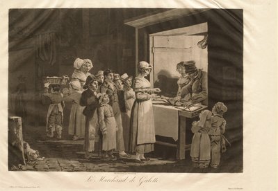 O vendedor de panquecas de Philibert-Louis Debucourt
