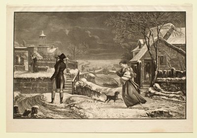 Inverno, ou O marido de Philibert-Louis Debucourt