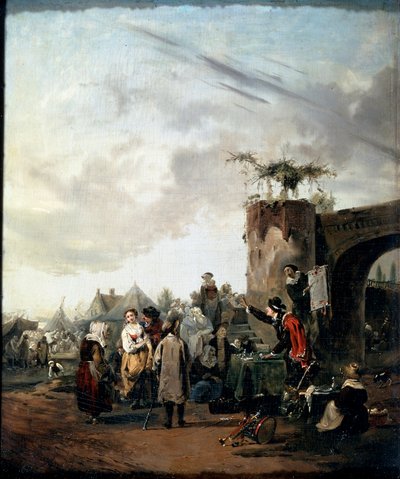 Um Charlatan, início dos anos 1780. de Philibert Louis Debucourt