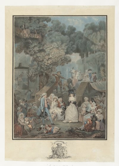 festa de casamento La noce au Chateau de Philibert Louis Debucourt