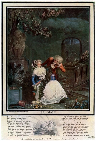 La Main, 1788, 1931. de Philibert Louis Debucourt
