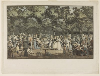 A Promenade Pública de Philibert Louis Debucourt