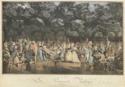 O passeio público, 1792. de Philibert Louis Debucourt