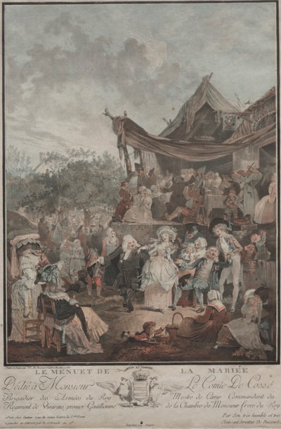 O Minueto da Noiva de Philibert Louis Debucourt