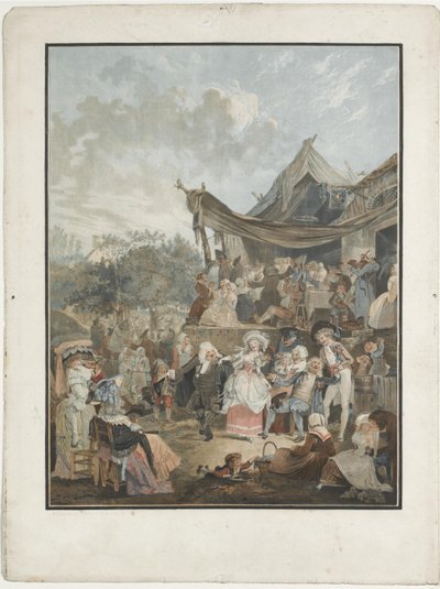 O Minueto da Noiva, 1786 de Philibert Louis Debucourt