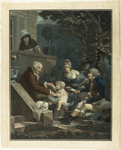Prazeres paternos de Philibert Louis Debucourt