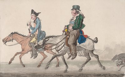 Estrada para Poissy, 1816. de Philibert Louis Debucourt