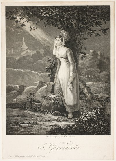 Santa Genoveva de Philibert Louis Debucourt