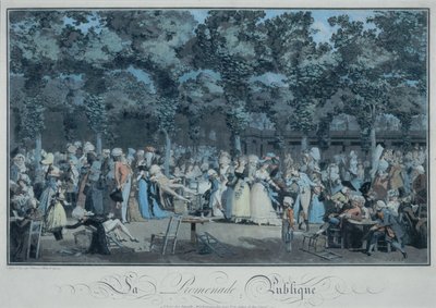 A Promenade Pública de Philibert Louis Debucourt