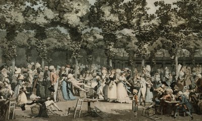O passeio público; A caminhada pública, 1792 de Philibert Louis Debucourt