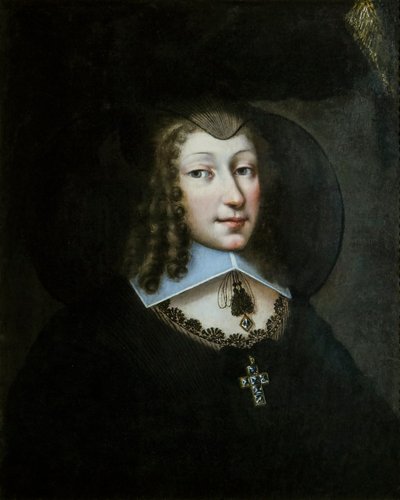 Christine Marie da França 1606-1663, Duquesa de Saboia em vestido de viúva, 1638-1640. de Philibert Torret