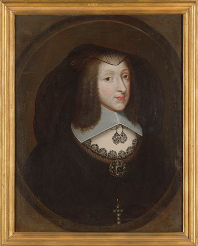 Christine Marie da França 1606-1663, Duquesa de Saboia em vestido de viúva, c. 1640. de Philibert Torret