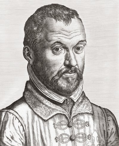 Benito Arias Montano. Portrait. (print) de Philip (after) Galle