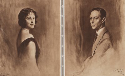 O Rei Jorge VI e a Rainha Isabel de Philip Alexius de (after) Laszlo