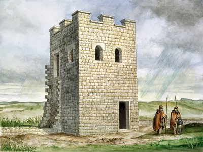 Turret 36b Housesteads Roman Fort, século II, c1990-2010 de Philip Corke