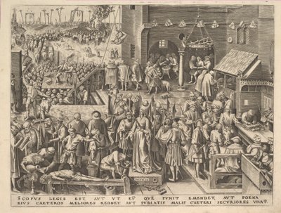 Justiça Justicia de As Virtudes, ca. 1559-60. de Philip Galle