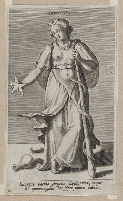 Sanitas, de Prosopographia, ca. 1585-90., c. 1585-90. de Philip Galle