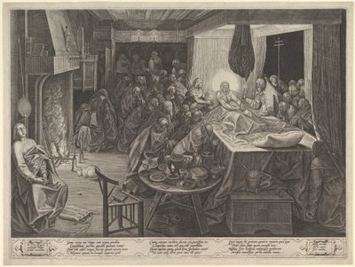 A Morte da Virgem, 1574. de Philip Galle