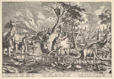 O triunfo do tempo, 1574. de Philip Galle