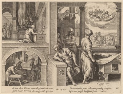 A Visão de São Pedro de Philip Galle after Jan van der Straet