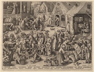 Caridade de Philip Galle after Pieter Bruegel the Elder
