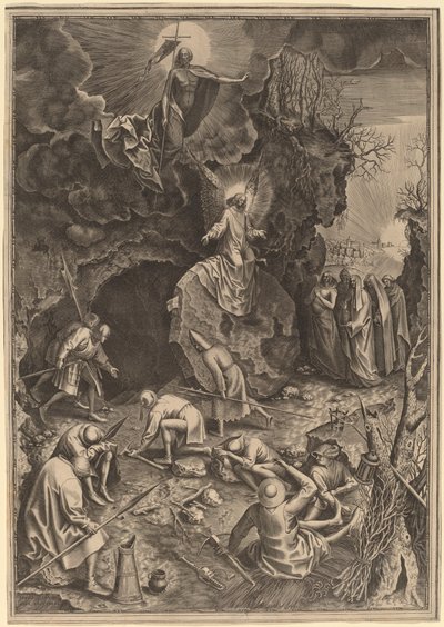 A ressurreição de Philip Galle after Pieter Bruegel the Elder