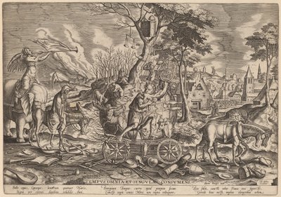 O triunfo do tempo de Philip Galle after Pieter Bruegel the Elder