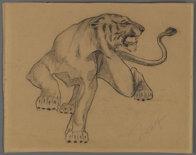 Tigre (contém giz de cera no papel) de Philip H. Wolfrom