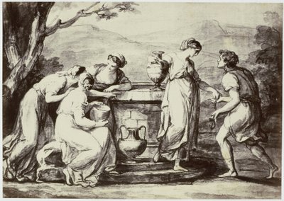 A. Kauffman, Rebecca at the Wall de Philip Henry Delamotte