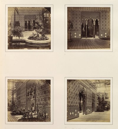 [Fachada do Pátio da Alhambra para a Nave, Entrada do Pátio da Alhambra, Vista Lateral de ..., ca. 1859. de Philip Henry Delamotte.