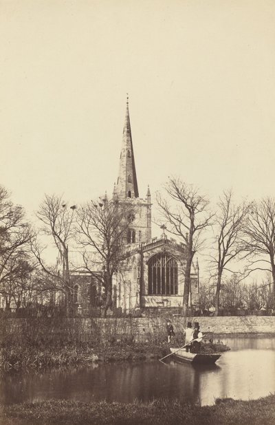 Igreja da margem do rio, década de 1850. de Philip Henry Delamotte