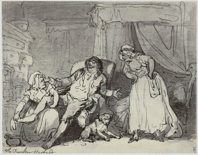Thomas Rowlandson, O Marido Bêbado de Philip Henry Delamotte