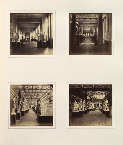 [Vistas do Tribunal de Esculturas Grego, incluindo Busto de Minerva], c. 1859. de Philip Henry Delamotte.