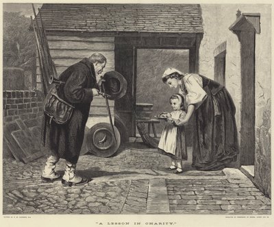 Uma lição de caridade de Philip Hermogenes Calderon
