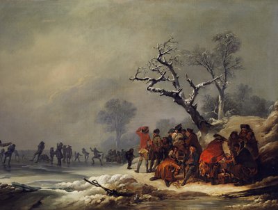 Descansando a sociedade em diversão invernal de Philip James de Loutherbourg